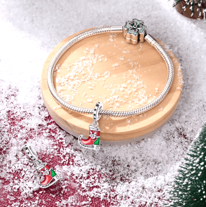 Reindeer Sleigh Boot Charm