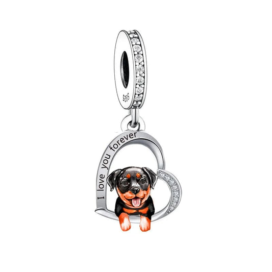 Rottweiler Dog Charm