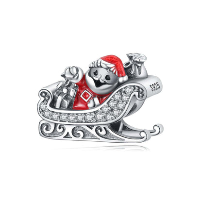 Santa’s Christmas Sparkling Sleigh Charm