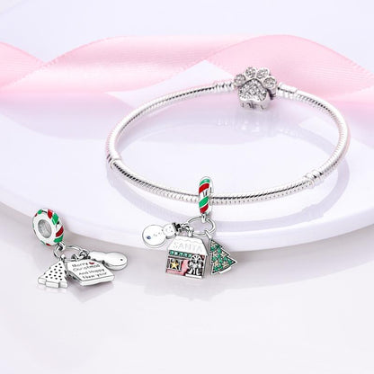 Santa's Workshop and Snowman Charm