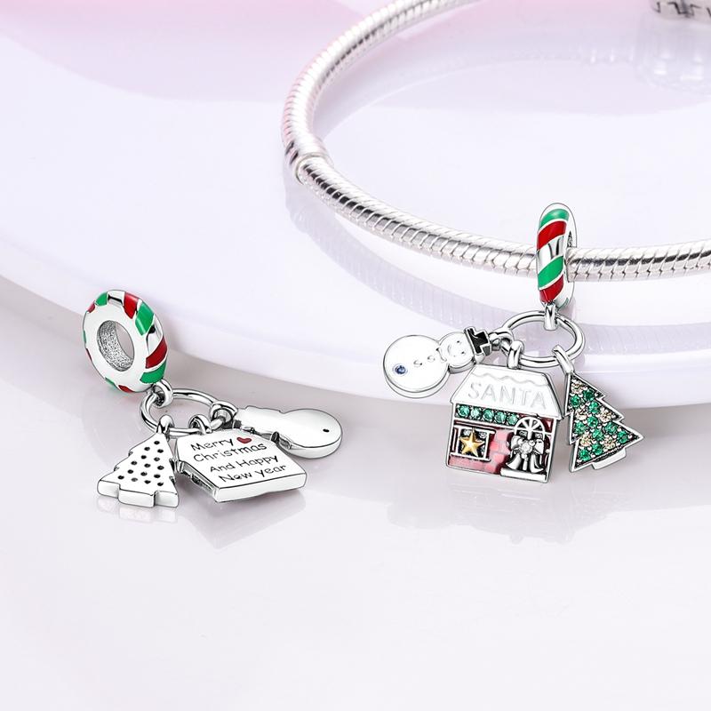 Santa's Workshop and Snowman Charm