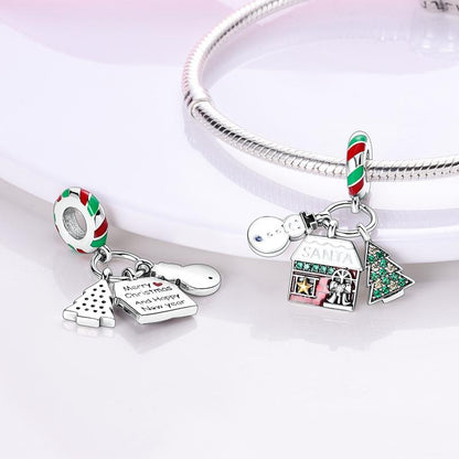 Santa's Workshop and Snowman Charm