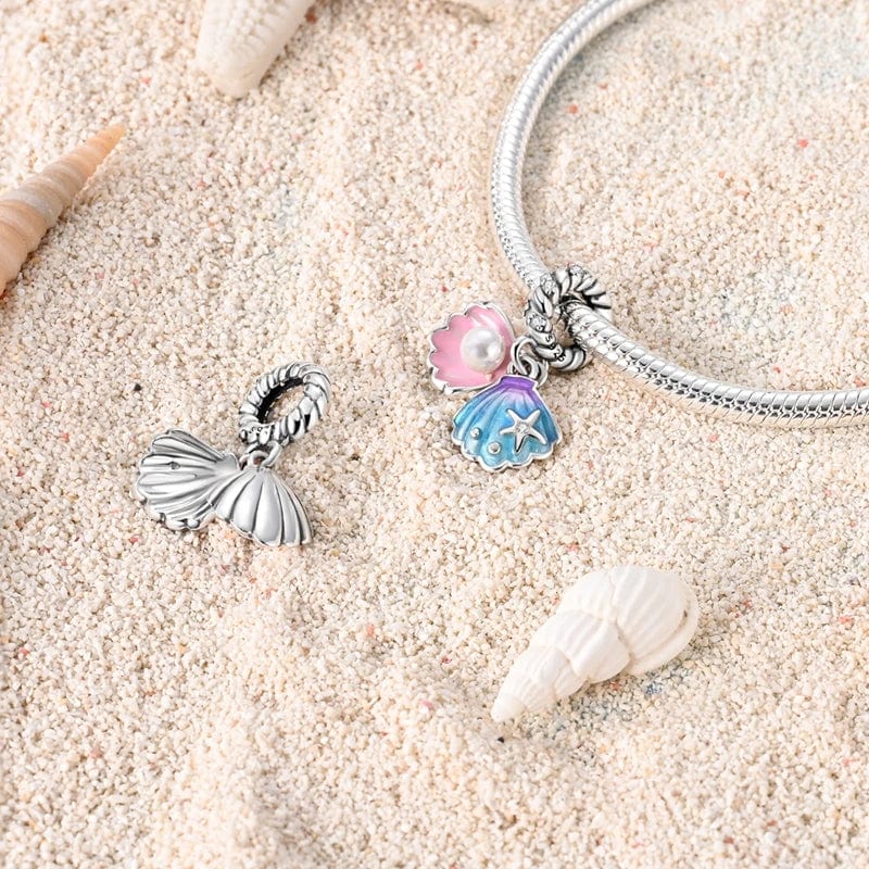 Sea Shell & Pearl Dangle Charm