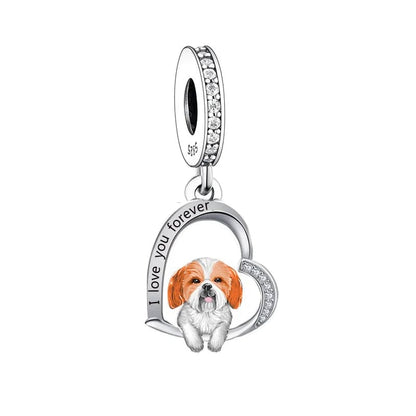 Shih Tzu Dangle Dog Charm