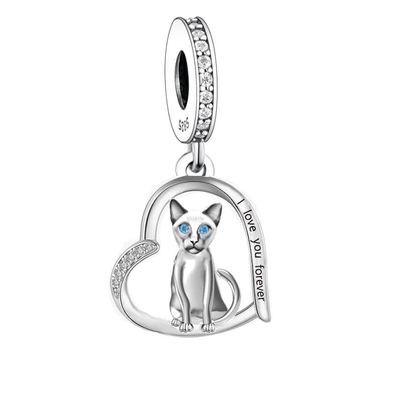 Siamese Cat Dangle Charm