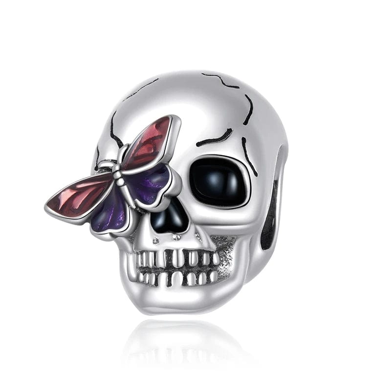 Skull & Butterfly Charm