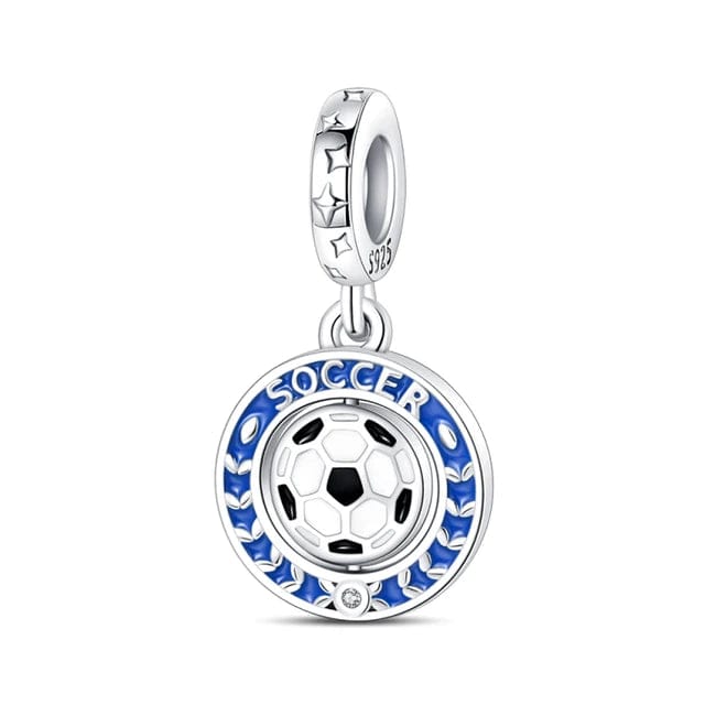 Soccer Spinning Dangle Charm