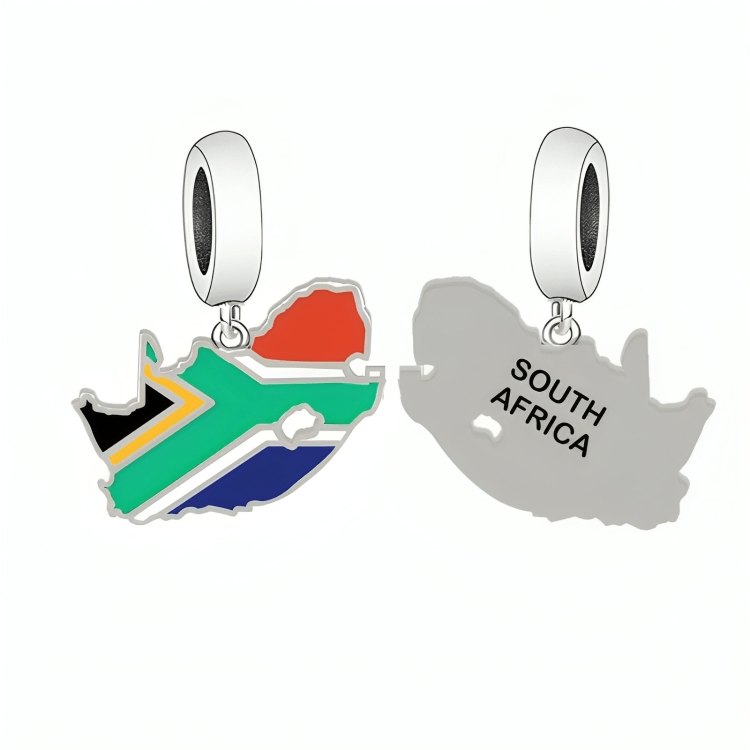 South Africa Map Dangle Charm