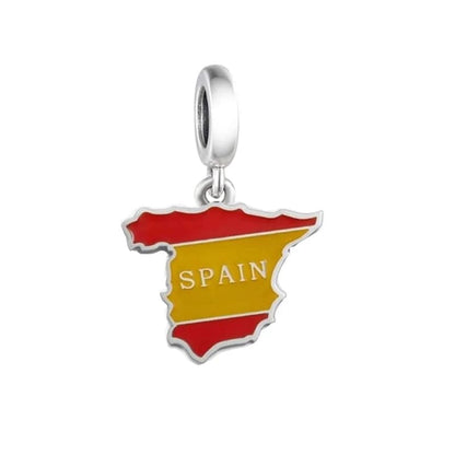 Spain Map Dangle Charm