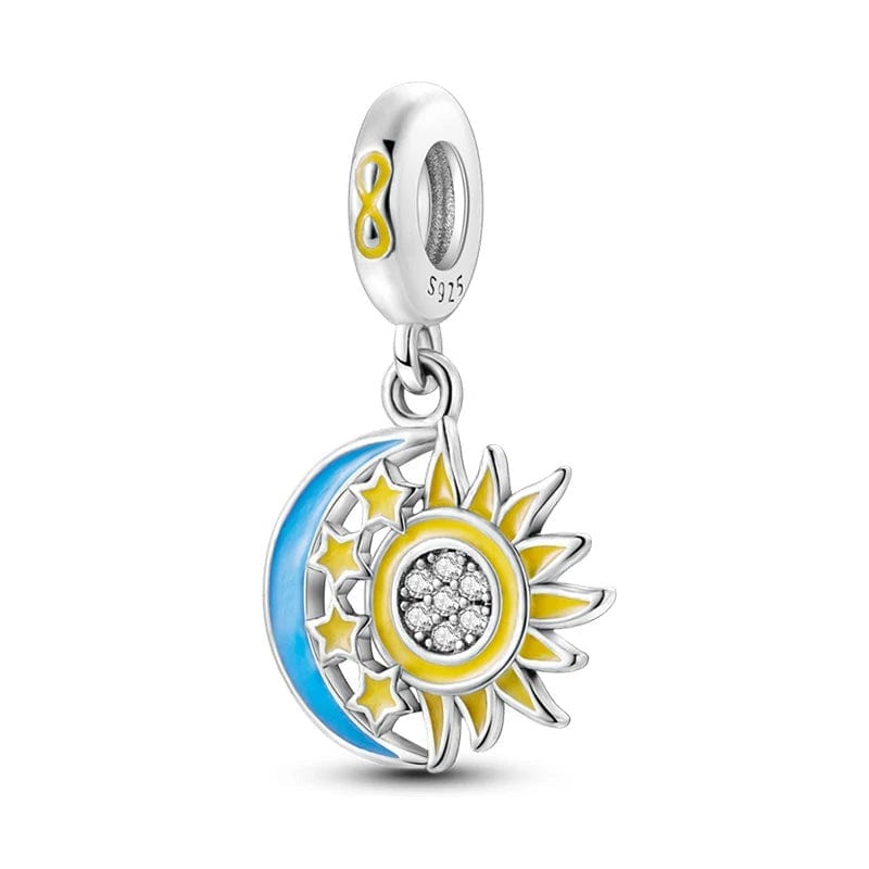 Sparkling Star & Moon Charm