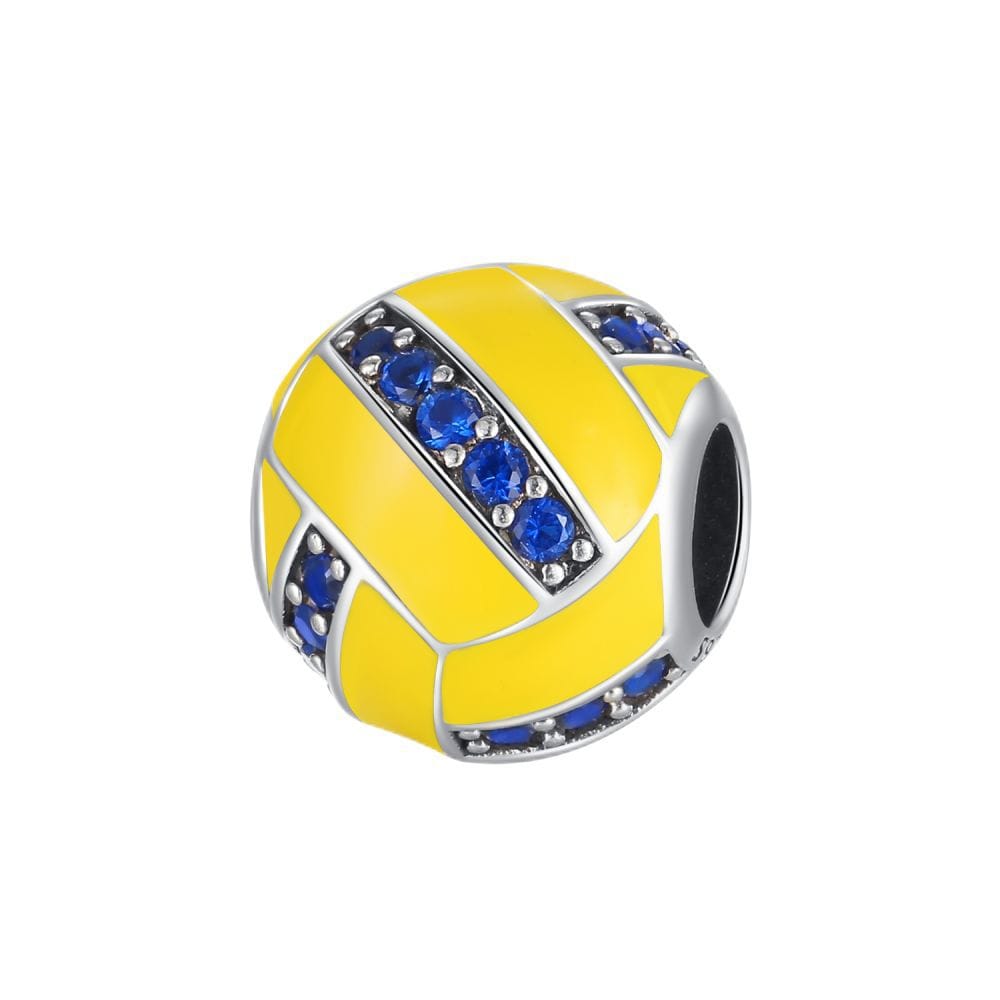 Sparkling Volleyball Charm