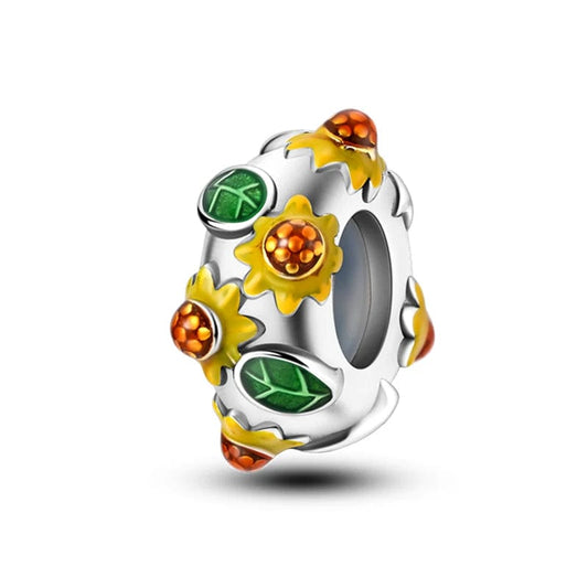 Sunflower Blossom Charm Spacer