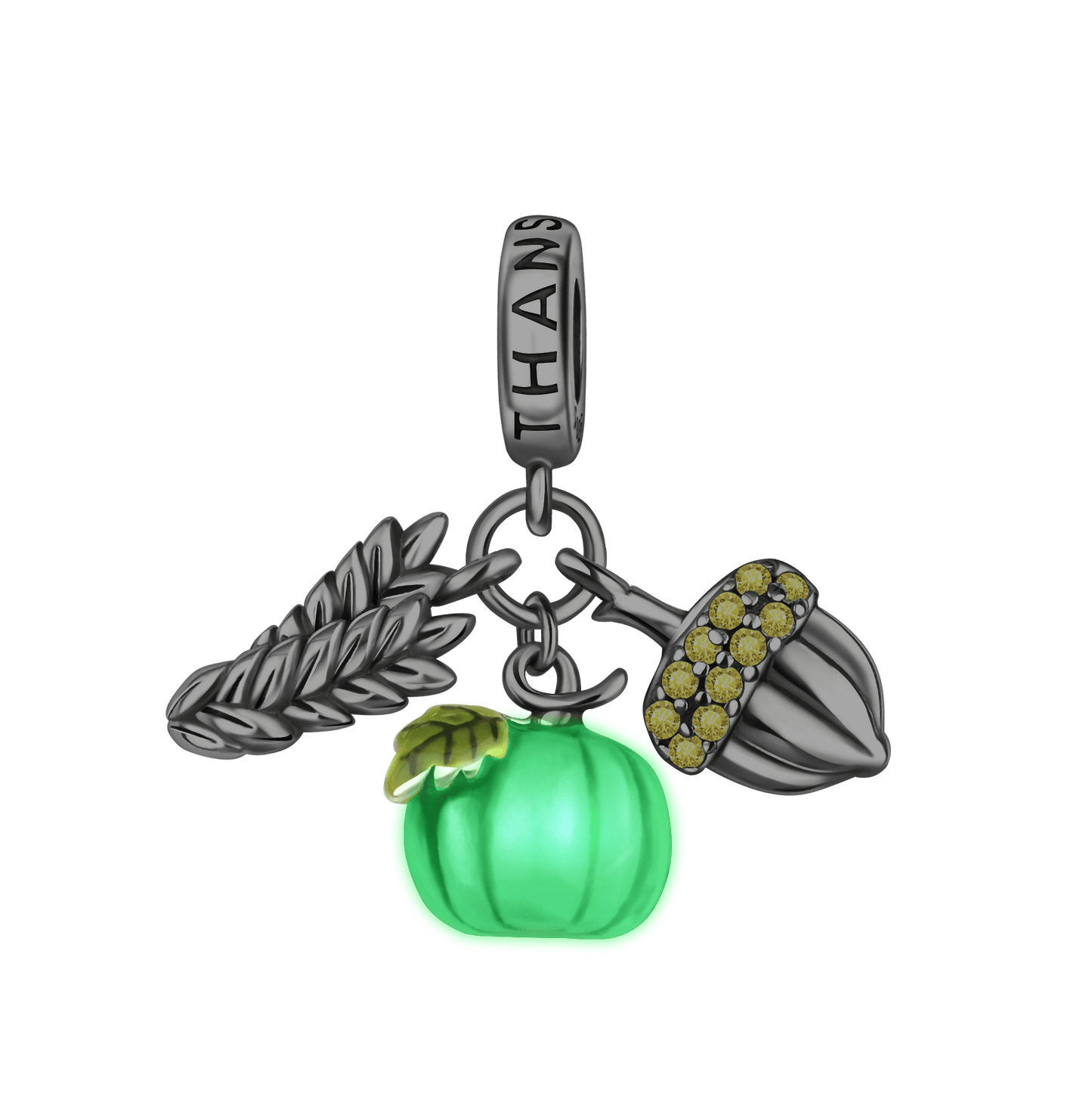 Thanksgiving Pumpkin and Acorn Charm