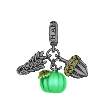 Thanksgiving Pumpkin and Acorn Charm