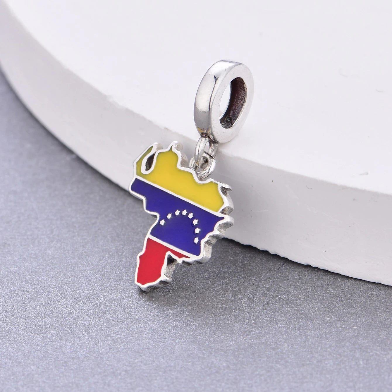 Venezuela Map Dangle Charm