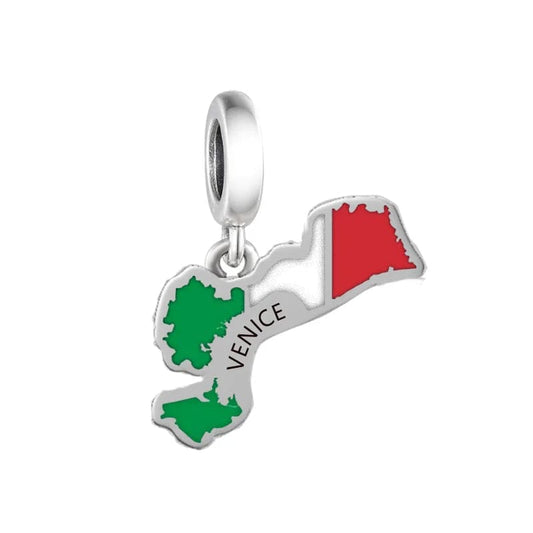 Venice Map Dangle Charm