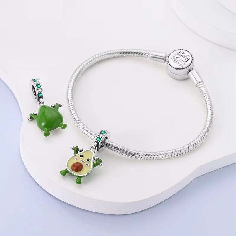 Weight Lifting Gym Fitness Avocado Charm