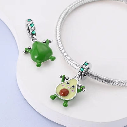 Weight Lifting Gym Fitness Avocado Charm