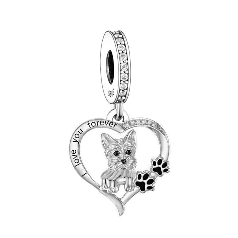 Yorkshire Terrier Forever Love Charm